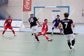 Partido Irán contra Alemania. 14º Campeonato del Mundo Universitario de Fútbol Sala 2014 (FUTSAL). Antequera. Julio de 2014