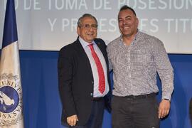 Toma de posesión de Pere Mercadé Melé como profesor titular del Área de Economía Aplicada de la Universidad de Málaga. Paraninfo. Diciembre de 2022