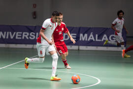 Partido Omán contra Bielorrusia. 14º Campeonato del Mundo Universitario de Fútbol Sala 2014 (FUTSAL). Antequera. Julio de 2014