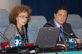 Marta Carranza y José Luis Chinchilla. Conferencia inaugural del 4º Congreso Internacional de Actividad Físico-Deportiva para Mayores. Escuela Técnica Superior de Ingeniería Informática y Telecomunicaciones. Marzo de 2011