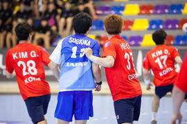 Partido Japón - Corea del Sur. Categoría masculina. Campeonato del Mundo Universitario de Balonmano. Antequera. Julio de 2016