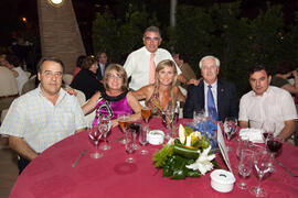 Cena de gala con motivo al homenaje para los jubilados y personal que cumple 25 años de servicio en la Universidad de Málaga. Jardín Botánico. Junio de 2009