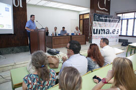 Intervención de Antonio Guevara. Graduación del alumnado del CIE de la Universidad de Málaga. Centro Internacional de Español. Julio de 2015
