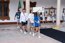 Desfile de deportistas. Ceremonia de inauguración del Campeonato Europeo de Golf Universitario. A...