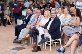Autoridades asistentes. Welcome to UMA. Bienvenida a los alumnos de intercambio internacional de la Universidad de Málaga. Jardín botánico. Octubre de 2019