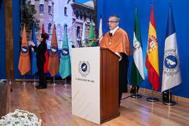 Discurso de investidura de Bernardo Quintero como Doctor "Honoris Causa" por la Universidad de Málaga. Paraninfo. Marzo de 2025