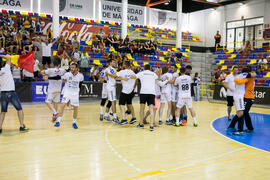Partido Universidad de Suceava - Universidad de Duisburg-Essen. Categoría masculina. Campeonato Europeo Universitario de Balonmano. Antequera. Julio de 2017
