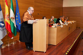 Discurso de Alfonso García Cerezo. Investidura de Aníbal Ollero como Doctor "Honoris Causa" por la Universidad de Málaga. Edificio del Rectorado. Mayo de 2025