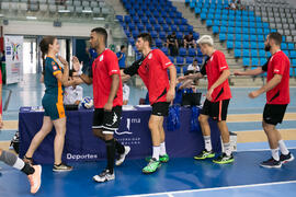 Partido Universidad de Montpellier - Universidad de Basilea. Categoría masculina. Campeonato Europeo Universitario de Balonmano. Antequera. Julio de 2017