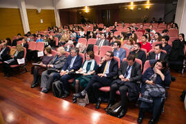 Asistentes a la relatoria final. Jornada "Brexit y Gibraltar. Un reto con oportunidades conjuntas". Edificio del Rectorado. Febrero de 2017