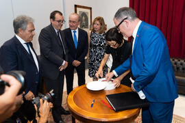 Recibimiento de autoridades. Apertura del Curso Académico 2019-2020 de la Escuela Técnica Superior de Arquitectura de la Universidad de Málaga. Teatro Cervantes. Octubre de 2019