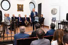 Intervención de José Ángel Narváez. 230º Aniversario de la Sociedad Económica Amigos del País. Plaza de la Constitución. Septiembre de 2019