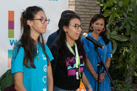 Presentación del III Encuentro de Bienvenida para los participantes del "Buddy Program". Jardín Botánico. Octubre de 2019