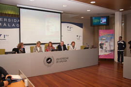 Inauguración del 3º Congreso de Actividad Físico Deportiva para Mayores de la Universidad de Málaga. Rectorado. Febrero de 2009