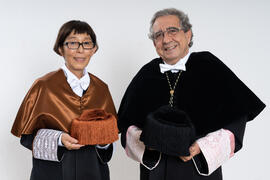 Retrato de José Ángel Narváez y Kazuyo Sejima previo a su investidura como Doctora "Honoris ...