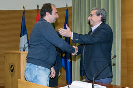 Toma de posesión de Juan Antonio García Ranea como nuevo profesor titular del Departamento de Biología Molecular y Bioquímica de la Universidad de Málaga. Edificio del Rectorado. Marzo de 2017