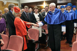 Investidura como Doctor "Honoris Causa" de Hans-Dieter Wienberg por la Facultad de Ciencias de la Universidad de Málaga. Rectorado. Mayo de 2016