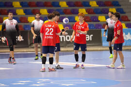Partido Corea del Sur - Egipto. Categoría masculina. Campeonato del Mundo Universitario de Balonmano. Antequera. Junio de 2016