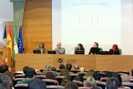 "Jornadas de columnismo de opinión. Encuentros en Málaga". Edificio del Rectorado. Enero de 2014