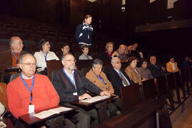Asistentes al programa de Radio Nacional de España "Juntos paso a paso". 3º Congreso Internacional de Actividad Físico-Deportiva para Mayores de la Universidad de Málaga. Palacio de Ferias y Congresos de Málaga. Marzo de 2009