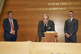 Toma de posesión de Antonio María Lara López como nuevo Subdelegado en materia de Coordinación de Servicios e Inspección de la Universidad de Málaga. Edificio del Rectorado. Abril de 2024