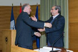 Toma de posesión de Alberto Mariscal Larrubia como nuevo catedrático de Salud Pública y Psiquiatría de la Universidad de Málaga. Edificio del Rectorado. Marzo de 2017