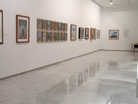 Exposición Lorenzo Saval. Sala de exposiciones del Rectorado. Febrero de 2008