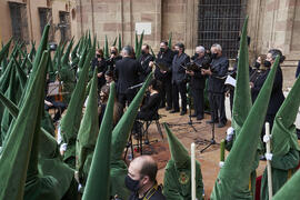 Orquesta Málaga Camerata. Acto de la Hermandad de los Estudiantes en la Catedral. Plaza del Obispo, Málaga. Abril de 2022