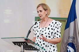 Discurso de Ana María Sánchez Tejeda. Presentación del Retrato de Honor de D. Eugenio José Luque Domínguez. Facultad de Ciencias Económicas y Empresariales. Junio de 2025