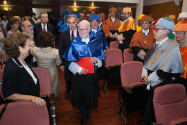 Investidura como Doctor "Honoris Causa" de Antonio Luque por la Facultad de Ciencias de la Universidad de Málaga. Edificio del Rectorado. Octubre de 2016