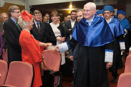 Investidura como Doctor "Honoris Causa" de Hans-Dieter Wienberg por la Facultad de Ciencias de la Universidad de Málaga. Rectorado. Mayo de 2016