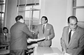 Málaga. Entrega de diplomas en la Escuela de Peritos Industriales. Junio de 1963