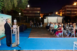 José Ángel Narváez. Homenaje al personal jubilado o que cumple 25 años de servicio en la Universidad de Málaga. Jardín Botánico. Septiembre de 2021