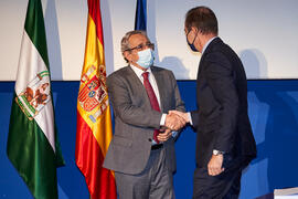 Toma de posesión de Germán Gémar Castillo como nuevo profesor titular del Área de Organización de Empresas de la Universidad de Málaga. Paraninfo. Diciembre de 2021