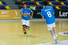 Partido Universidad del Miño - Universidad de Mármara. Categoría masculina. Campeonato Europeo Universitario de Balonmano. Antequera. Julio de 2017