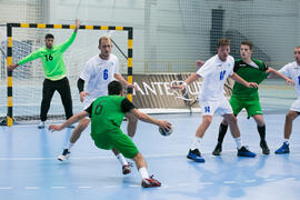 Partido Universidad de Split - Universidad de Oporto. Categoría masculina. Campeonato Europeo Universitario de Balonmano. Antequera. Julio de 2017