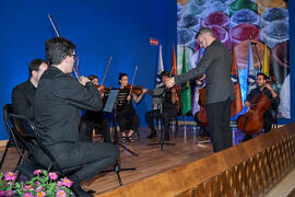 Interpretación musical. Entrega de la Medalla de Oro de la Universidad de Málaga a la Universidad de Córdoba y a la Universidad de Sevilla. Paraninfo. Junio de 2023