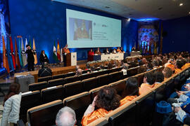 Discurso de investidura de Bernardo Quintero como Doctor "Honoris Causa" por la Universidad de Málaga. Paraninfo. Marzo de 2025