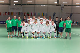 Jugadores de Portugal. Partido España contra Portugal. 14º Campeonato del Mundo Universitario de Fútbol Sala 2014 (FUTSAL). Antequera. Julio de 2014