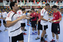 Partido Egipto - China Taipei. Categoría masculina. Campeonato del Mundo Universitario de Balonmano. Antequera. Julio de 2016