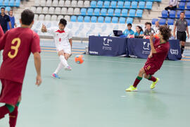 Partido Portugal contra Irán. 14º Campeonato del Mundo Universitario de Fútbol Sala 2014 (FUTSAL). Antequera. Julio de 2014