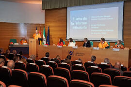 Discurso de investidura de Jorge Martínez-Vázquez como Doctor "Honoris Causa" por la Universidad de Málaga. Edificio del Rectorado. Julio de 2025