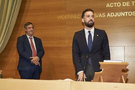 Toma de posesión de Guillermo Sánchez-Archidona Hidalgo como nuevo Vicerrector Adjunto de Desarrollo Estatutario y Relaciones de Empleo de la Universidad de Málaga. Edificio del Rectorado. Abril de 2024