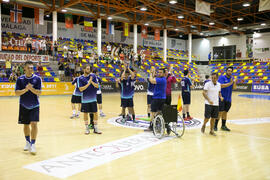 Partido Universidad de Málaga - Universidad de Suceava. Categoría masculina. Campeonato Europeo Universitario de Balonmano. Antequera. Julio de 2017