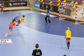 Partido Rumanía - España. Categoría femenina. Campeonato del Mundo Universitario de Balonmano. Antequera. Julio de 2016