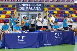 Voluntarios. Partido Tailandia contra España. 14º Campeonato del Mundo Universitario de Fútbol Sala 2014 (FUTSAL). Antequera. Julio de 2014